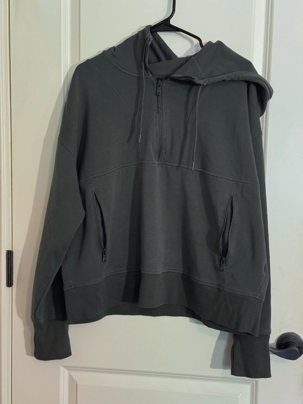 Old Navy Green Dynamic Fleece Half-Zip Hoodie Sweatshirt